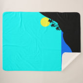 Het tropische eiland sherpa deken (Voorkant (horizontaal))