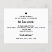 Het Tropische Flamingo Nieuwe Adres Bewegende Kaar (Achterkant)