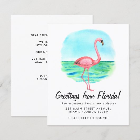 Het Tropische Flamingo van de begroting beweegt Ni (Voorkant / Achterkant)