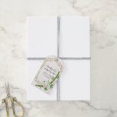Het Tropische Keizer Bamboe Tuin Bruiloft  Cadeaulabel (Met Touw)