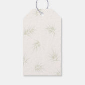 Het Tropische Keizer Bamboe Tuin Bruiloft  Cadeaulabel (Achterkant)