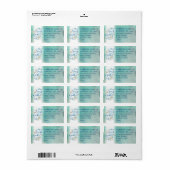 Het tropische Manuscript van de Waterverf van de " Etiket (Full Sheet)