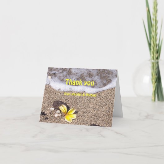 Het tropische Strand dankt u kaarten (Voorkant)