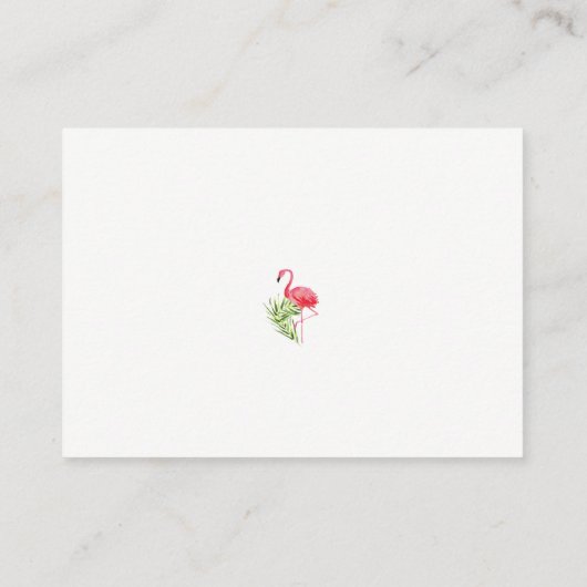 Het Tropische Tussenvoegsel van het Baby shower va Informatiekaartje (Achterkant)