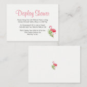 Het Tropische Tussenvoegsel van het Baby shower va Informatiekaartje (Voorkant / Achterkant)