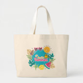Het tropische zomerstrand grote tote bag (Voorkant)