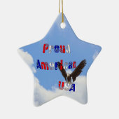 Het trotse Amerikaanse Patriottische Ornament van (Rechts)