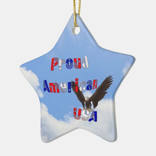 Het trotse Amerikaanse Patriottische Ornament van (Links)