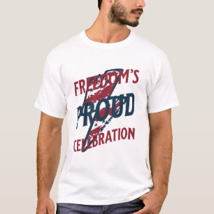 Het trotse feest van de vrijheid t-shirt