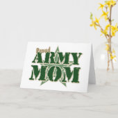 Het trotse Mamma van het Leger Kaart (Gele Bloem)