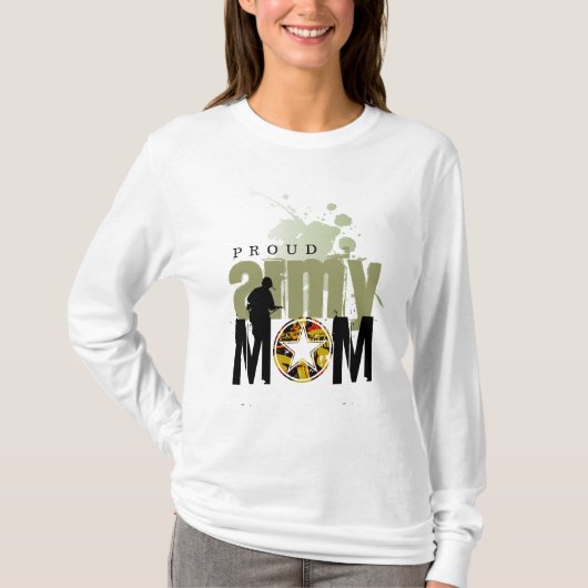 Het trotse Mamma van het Leger T-shirt (Voorkant)