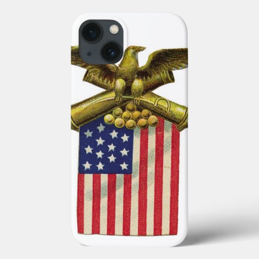Het trotse Rode Witte Blauw van Patriottisch van Case-Mate iPhone Case (Achterkant)