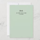 Het trouwbord zegt hand getrokken Waterverf rustie Kaart (Achterkant)