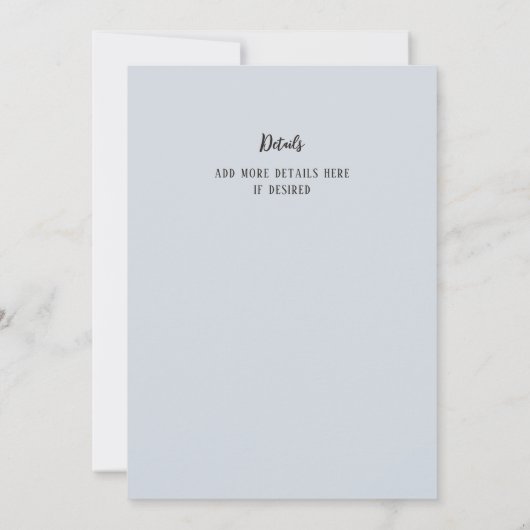 Het trouwbord zegt handgetekende waterverf rustiek kaart (Achterkant)