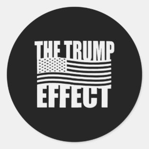 Het Trump-effect Grappig Trump 2024 neemt Amerika  Ronde Sticker