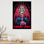 Het Trump-Poster hervatten Poster (Keuken)