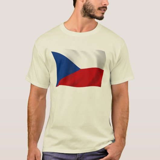 Het Tsjechische Republiek Vlag T-shirt (Voorkant)