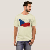 Het Tsjechische Republiek Vlag T-shirt (Voorkant volledig)
