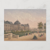 Het Tuileries Palace, Parijs, Frankrijk Lithograaf Briefkaart (Voorkant)