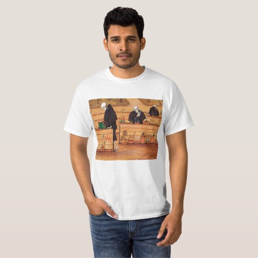 Het tuinschilderij van Hugo Simberg T-shirt (Voorkant volledig)