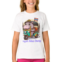 Het Tuk-Tuk Adventure Shirt van Moo Deng