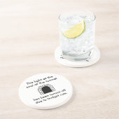 Het tunnellicht - Funny Gezegde Zandsteen Onderzetter (Zijkant)