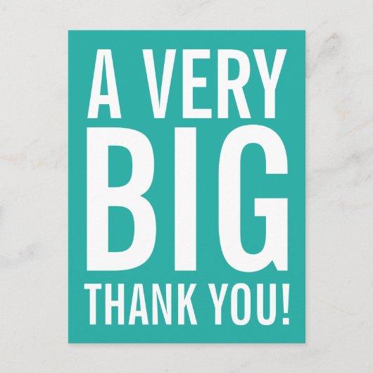 Het turkooise blauwe huwelijk dankt u briefkaarten (Voorkant)