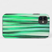 Het turkooise Gestreepte Patroon van de Sereniteit Case-Mate iPhone Case (Achterkant (horizontaal))