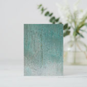 Het turkooise Geweven Briefkaart van het Canvas (Staand voorkant)