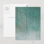 Het turkooise Geweven Briefkaart van het Canvas (Voorkant / Achterkant)