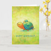 Het turkooise (klantgerichte) Wenskaart van Kaart (Gele Bloem)