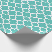 Het turkooise Patroon WrappingPaper van het Cadeaupapier (Hoek)