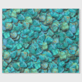 Het turkooise Verpakkende Document van het Patroon Cadeaupapier (Vlak)