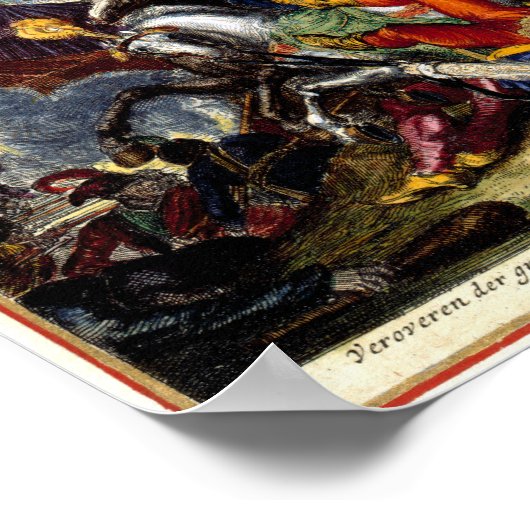 Het Turkse beleg van Wenen 1683 Poster (Hoek)