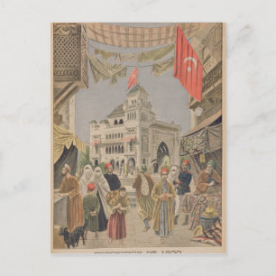 Het Turkse paviljoen in de Universele Verklaring v Briefkaart