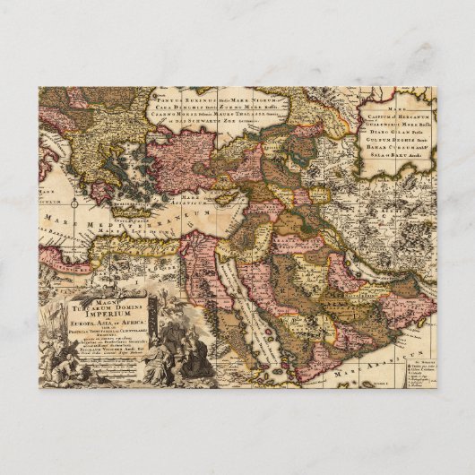 Het Turkse Rijk Briefkaart (Voorkant)