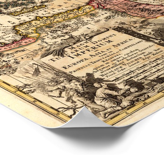 Het Turkse Rijk Poster (Hoek)