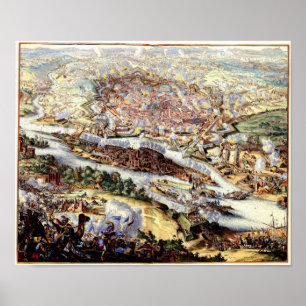 Het Turkse Siege van Wenen 1863 Poster