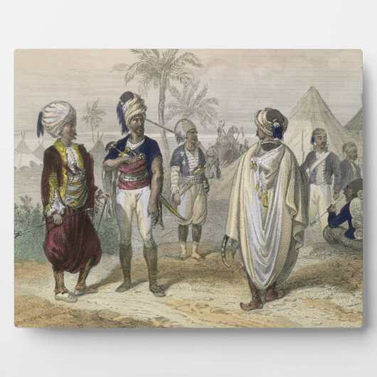 Het Turkse vrijwilligerskamp uit Constantinopel en Fotoplaat (Voorkant)