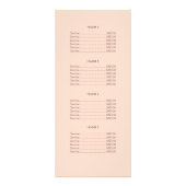 Het Turquoise-menu en het Menu van de Pieklijst va (Achterkant)