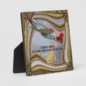 Het Tuskegee Airmen-RED TAILS Plaque Fotoplaat (Voorkant)