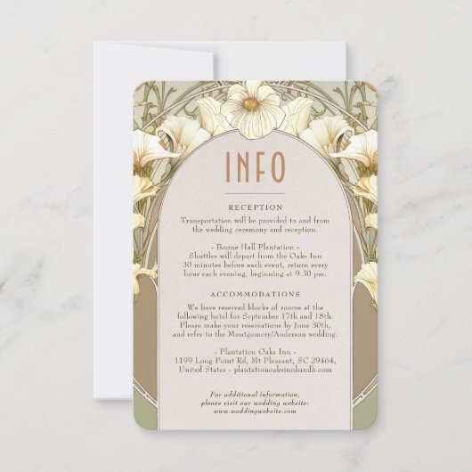 Het Tussenvoegsel van de Berichten INFO  Kunst Nie Kaart (Voorkant)