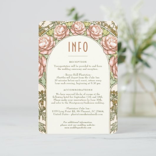 Het Tussenvoegsel van de Berichten INFO  Kunst Nie Kaart (Staand voorkant)