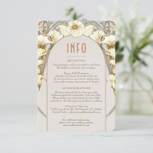 Het Tussenvoegsel van de Berichten INFO  Kunst Nie Kaart (Staand voorkant)