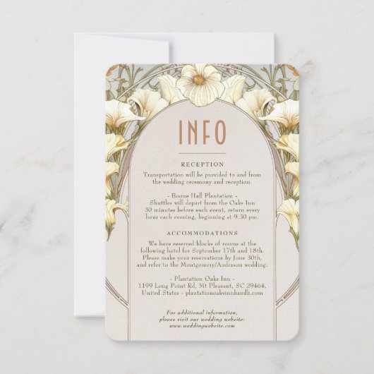 Het Tussenvoegsel van de Berichten INFO  Kunst Nie Kaart (Voorkant)