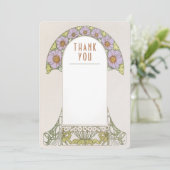 Het Tussenvoegsel van de bruiloft Dank u  Nieuwe K Kaart (Staand voorkant)