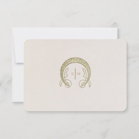 Het Tussenvoegsel van de bruiloft Dank u  Nieuwe K Kaart (Achterkant)