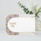 Het Tussenvoegsel van de bruiloft Dank u  Nieuwe K Kaart (Staand voorkant)