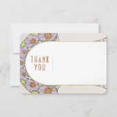 Het Tussenvoegsel van de bruiloft Dank u  Nieuwe K Kaart (Voorkant)