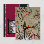 Het TUSSENVOEGSEL van de FOTO van het Briefkaart (Voorkant / Achterkant)